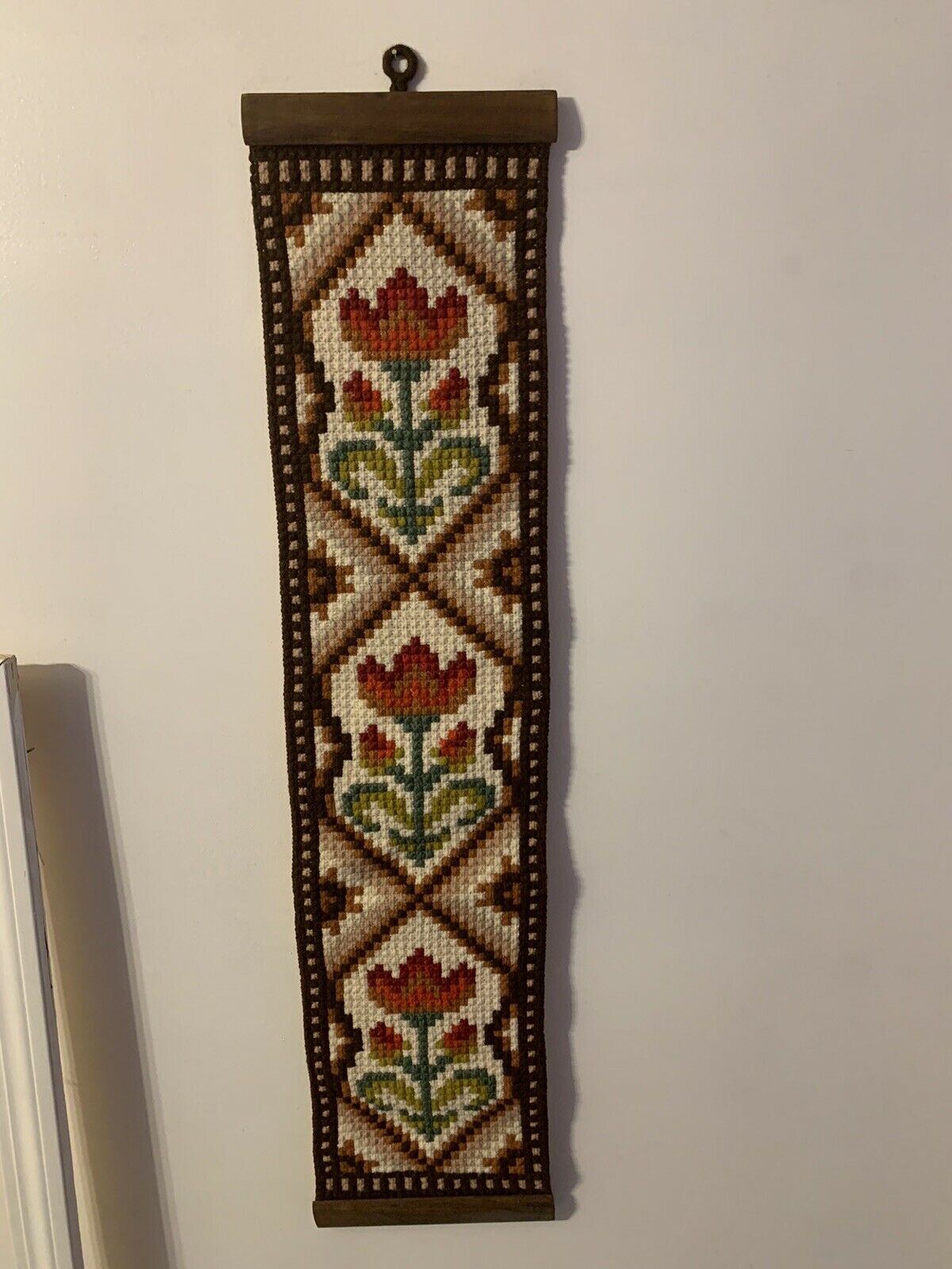 Norwegian Tapestry Vintage Wall Hanging