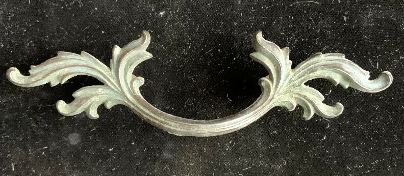 (1) One Solid Brass French Provincial Drawer Pull 2 1/2" Center To Center