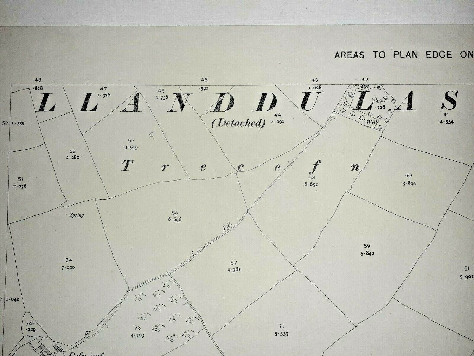 Old Antique Ordnance Map 1913 Denbighshire & Canarvanshire IV.14 Llanddulas ...