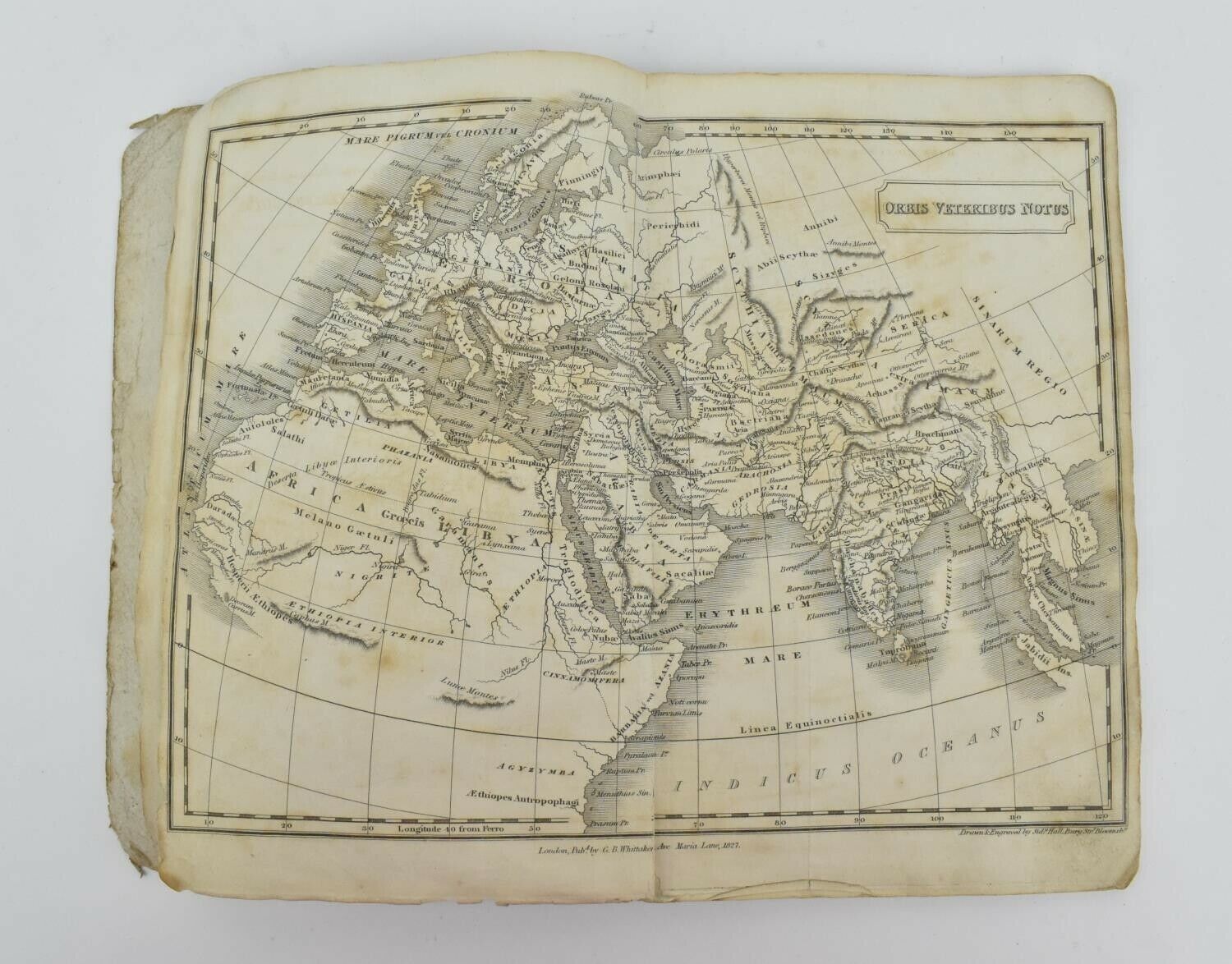 George IV mini  atlas of the world written in Latin– 1827