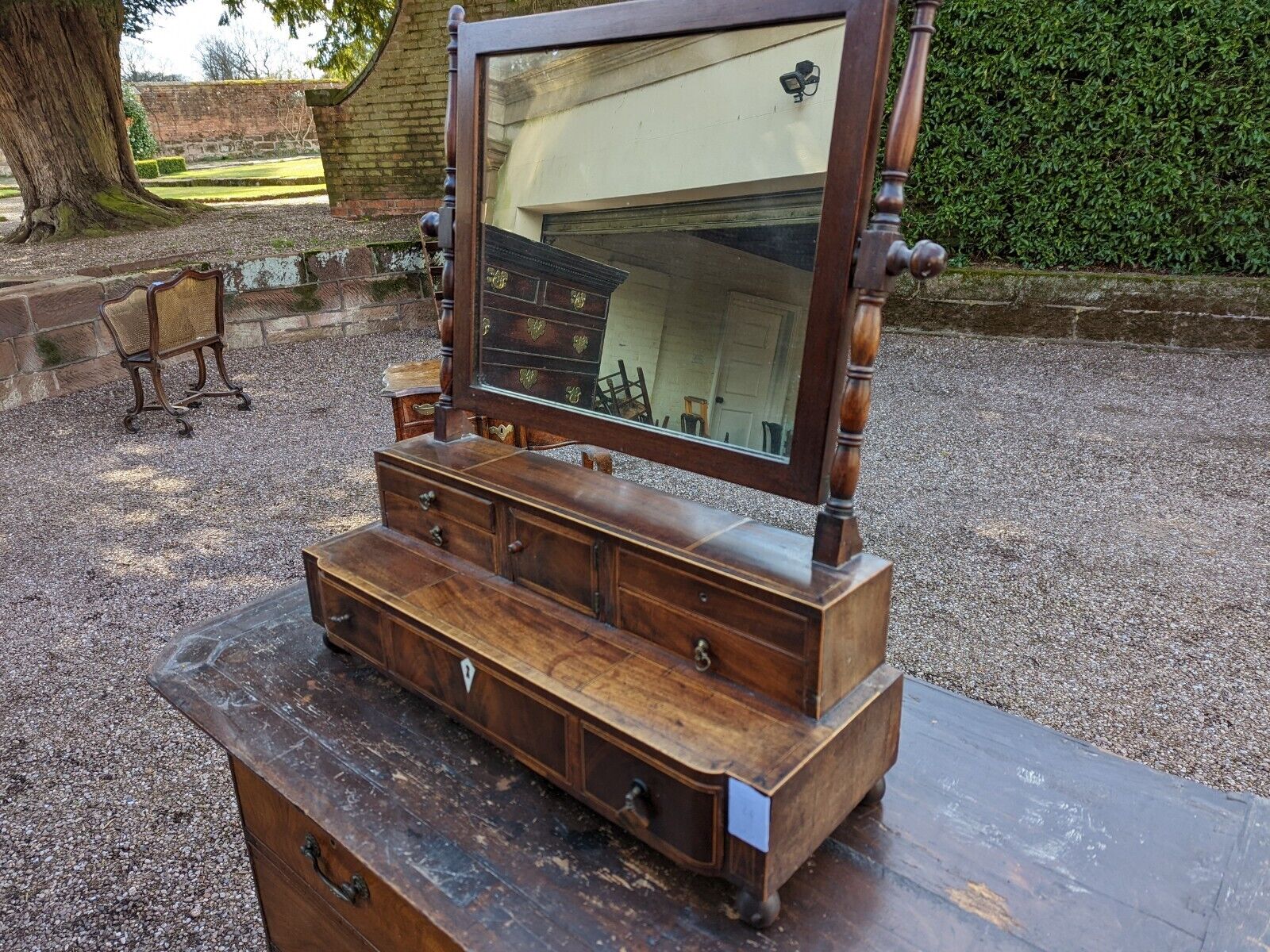 Antique George IV dressing mirror