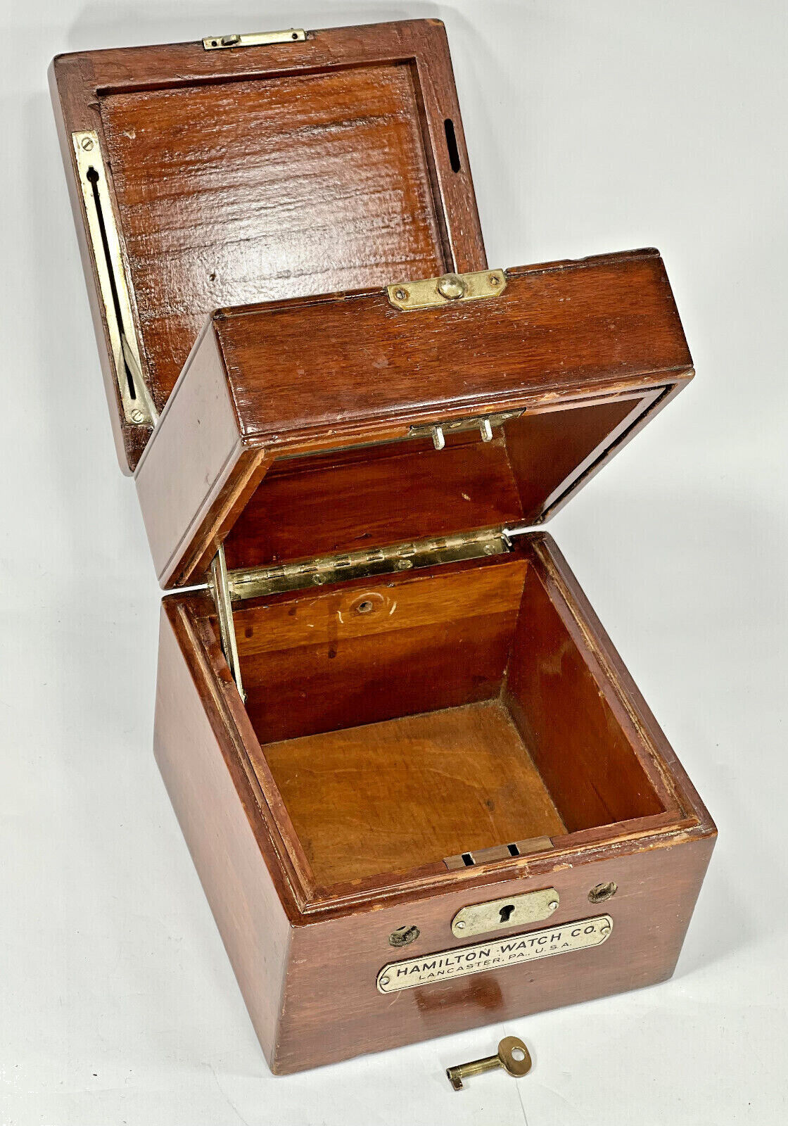 Rare Early Locking-type Box for 1942 HAMILTON 22 Marine Chronometer - to restore