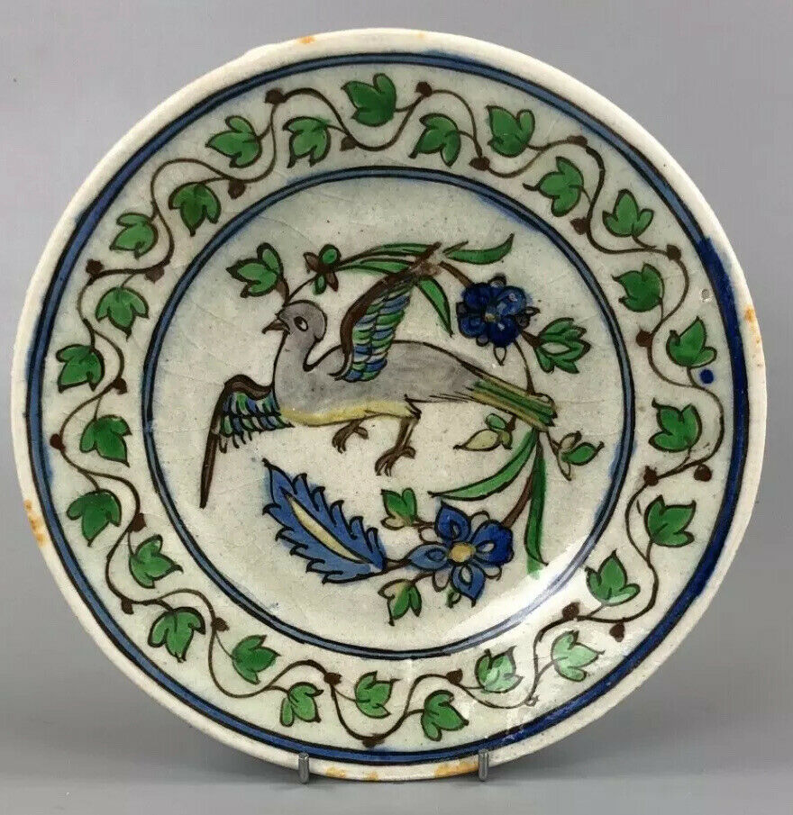 A museum quality late 17th/early 18thc. Iznik plate. Museum accession number.p#2