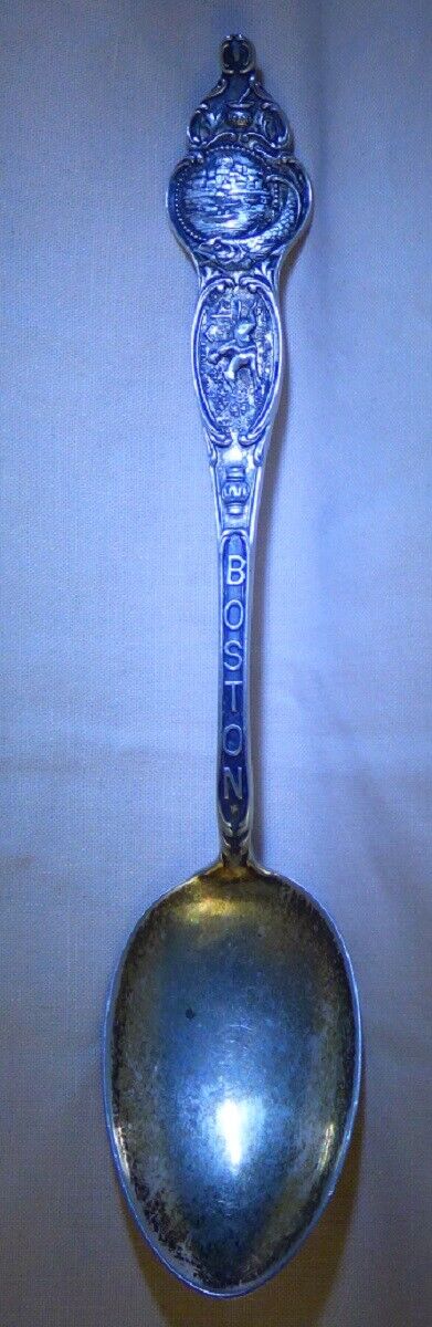 1880+ Sterling Silver Souvenir Spoon BOSTON MA WATSON 13.4gr