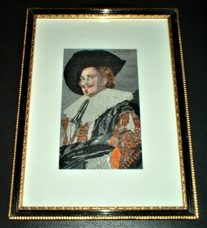 COLLECTABLE 1954 LAUGHING CAVALIER SILK PICTURE - Brough, Nicholson & Hall Ltd.