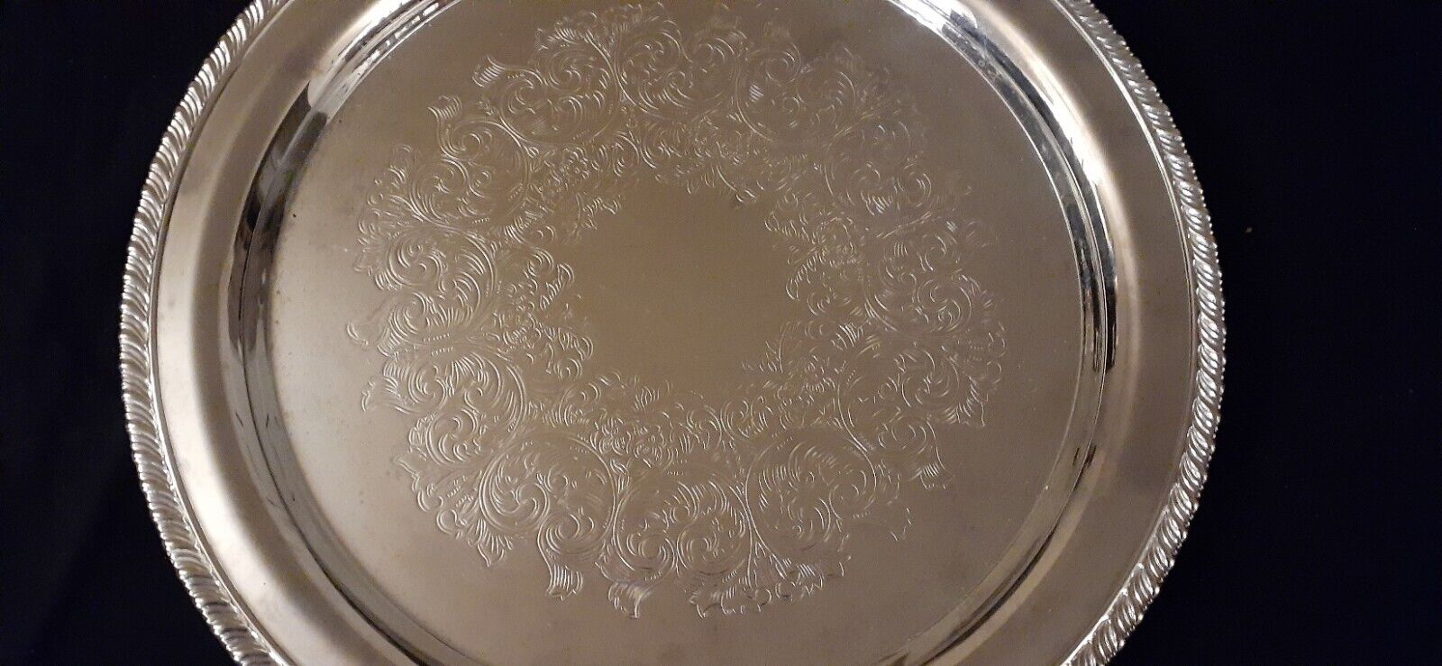 Vintage Oneida Silver Serving Platter Silver Plating 15"