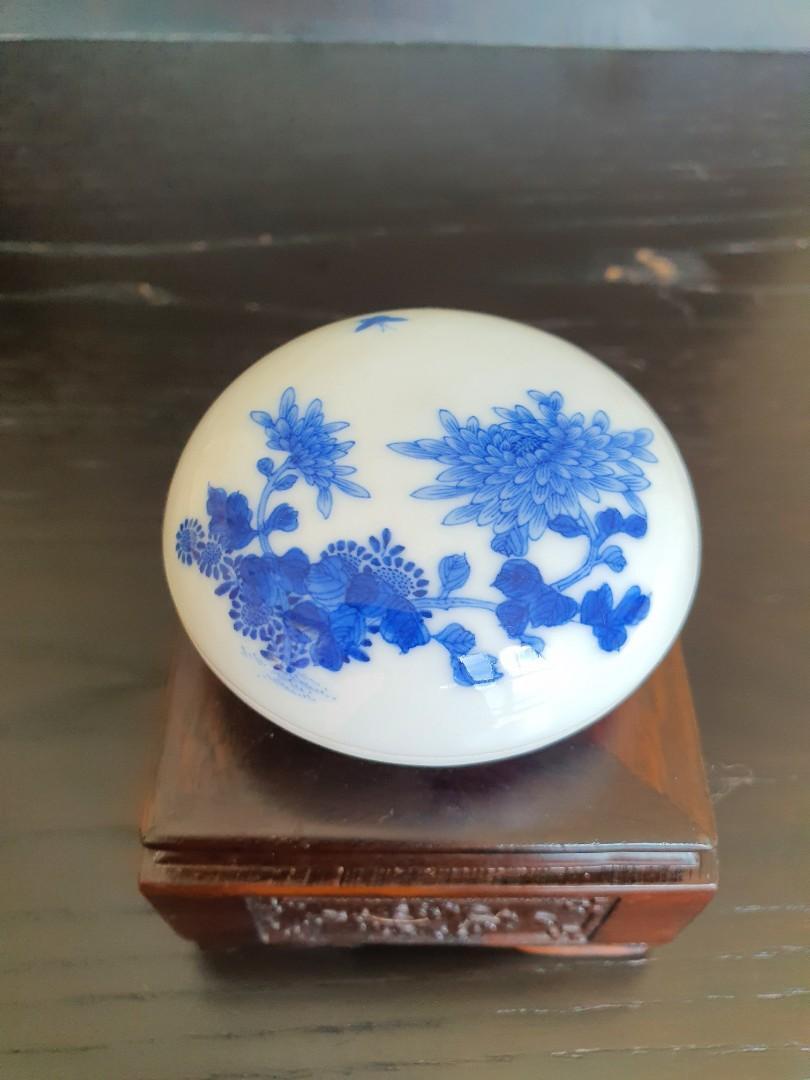 Qing Dynasty Imperial Ware Ink paste Box  清道光年间官窑印泥盒（全品）