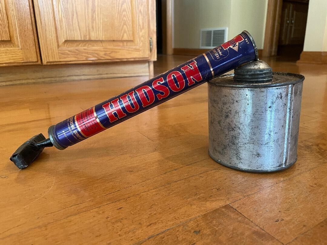 Antique Valuations: Vintage Hudson Tin Metal Bug Sprayer 