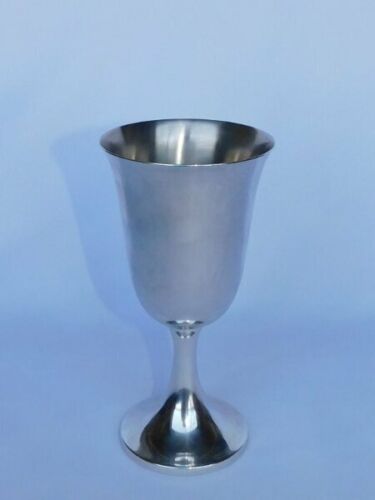 Antique Valuations: Sterling Silver Classic Single Wine Goblet 6.5" No Monogram 152 Grams