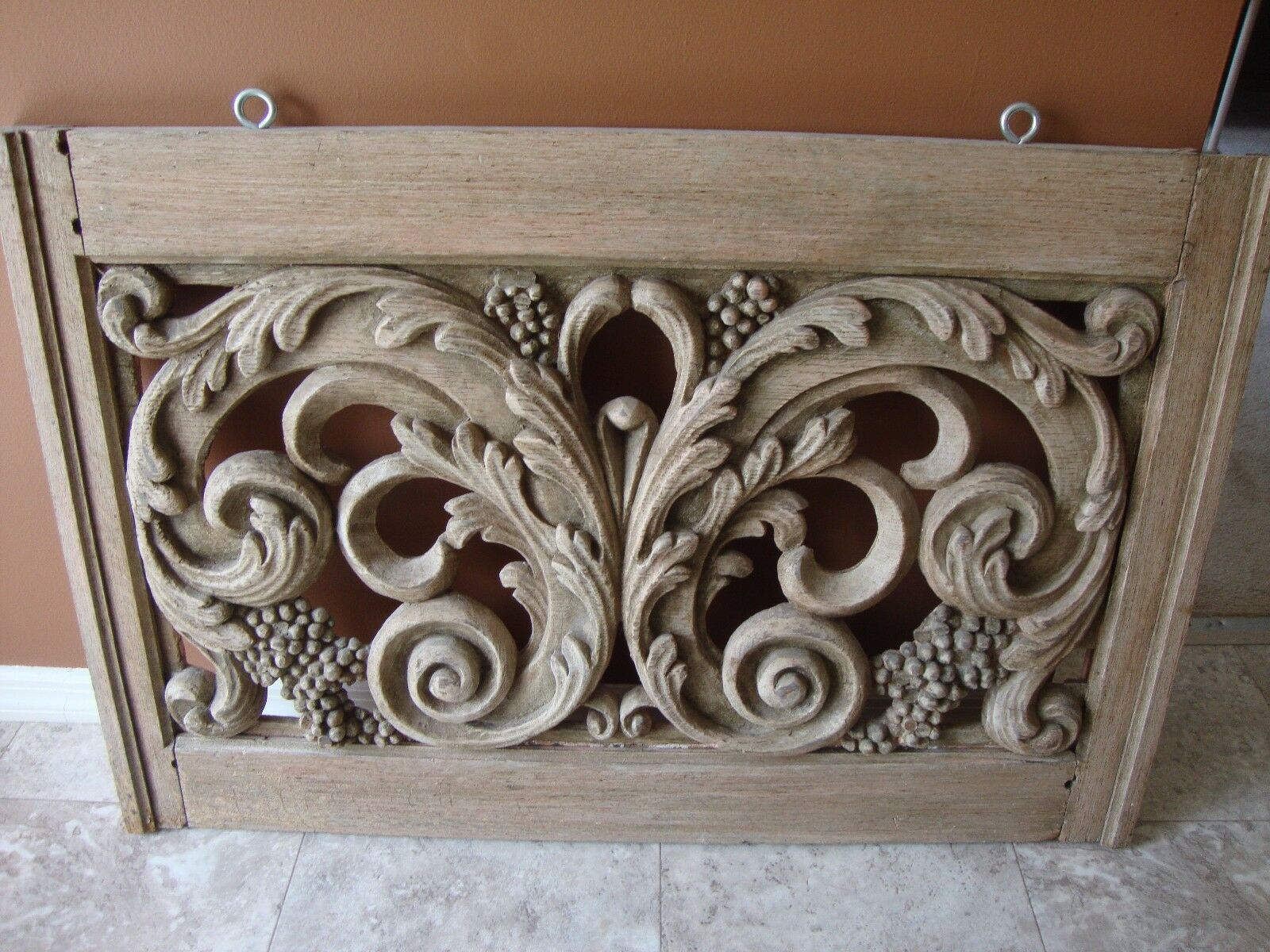 Antique Valuations: French Carved Outdoor Window Beautiful Detail