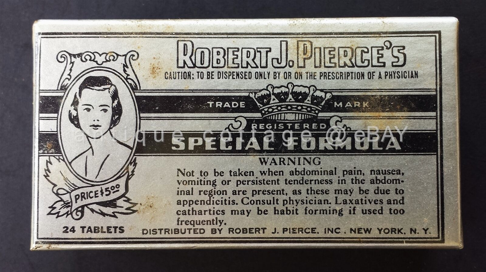 Antique Valuations: c1930 antique quack medicine ROBERT PIERCE'S SPECIAL FORMULA laxative