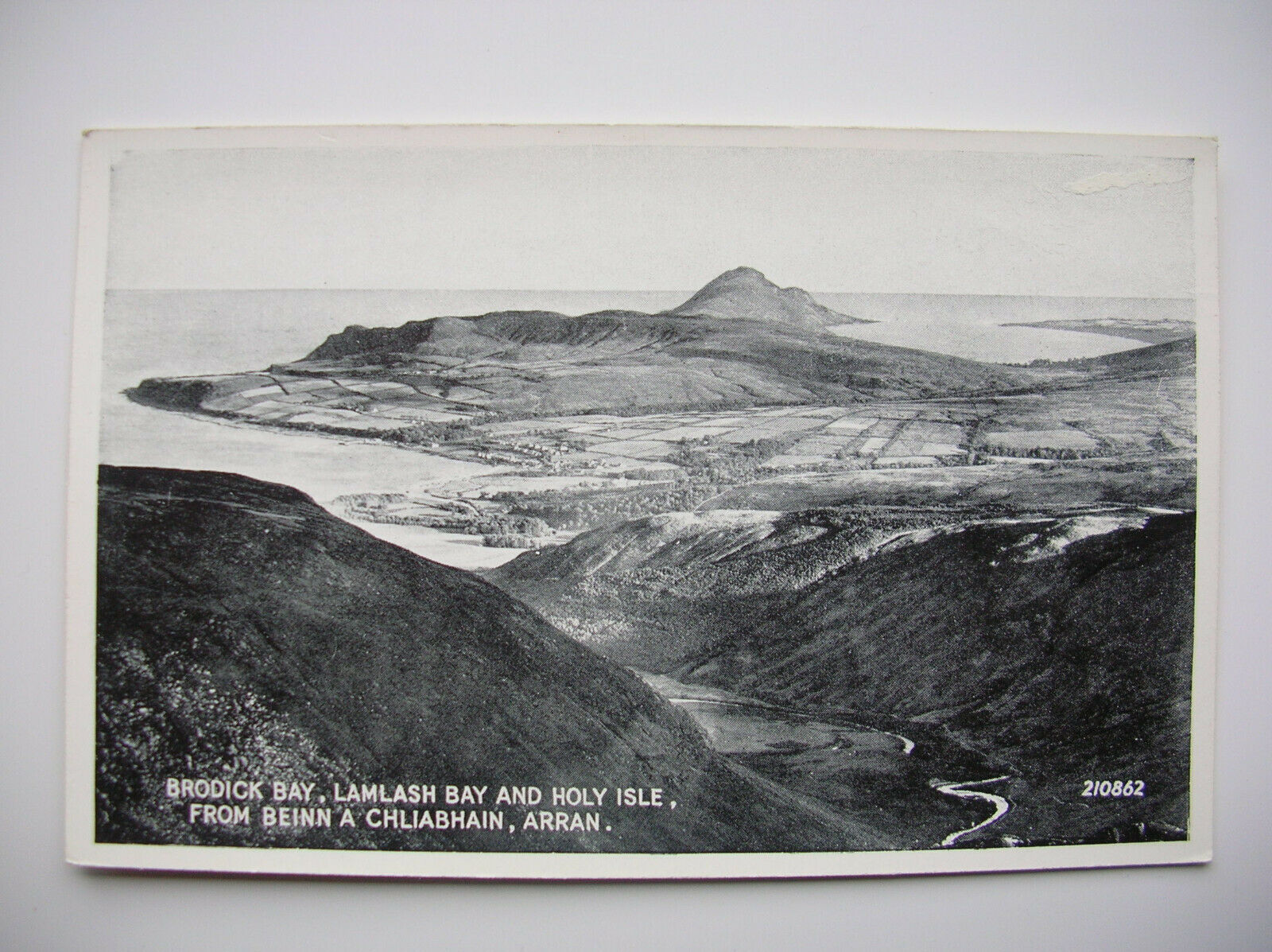 House Clearance - Arran – Brodick Bay, Lamlash Bay & Holy Isle, from near Goat Fell.  (Valentine)