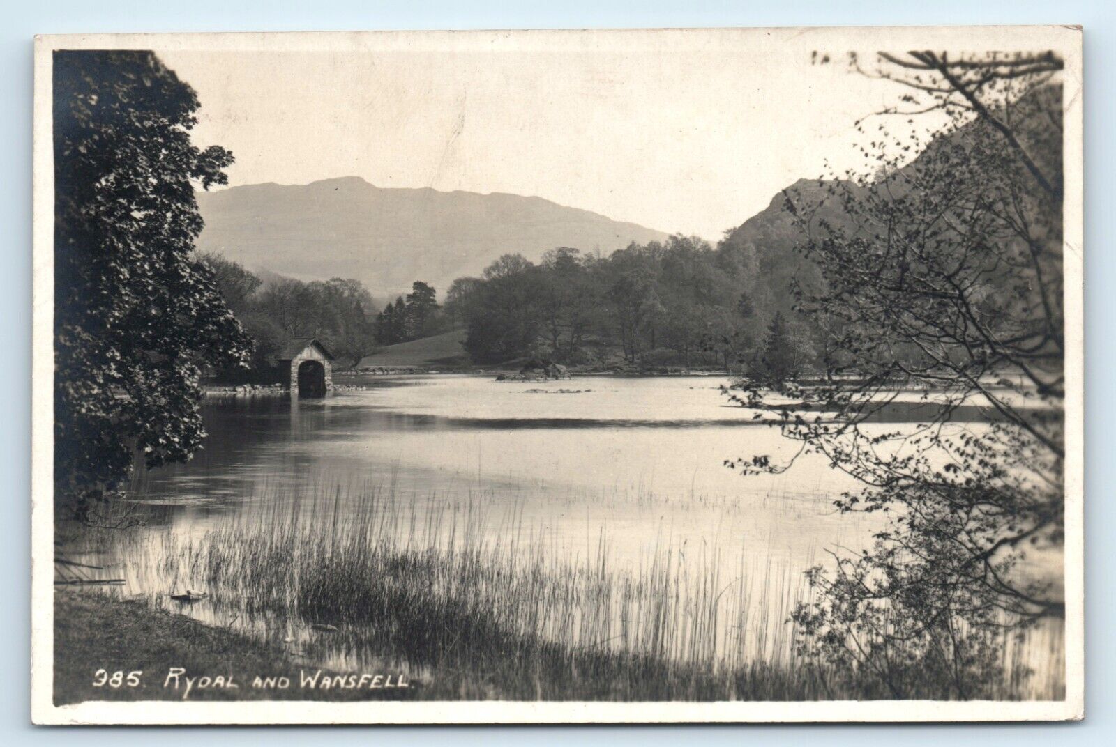 House Clearance - POSTCARD RYDAL AND WANSFELL - PETTITT SERIES KESWICK 385 ALDERLEY EDGE ADDRESS