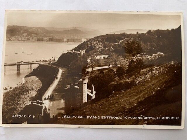 House Clearance - 1 POSTCARD,MARINE DRIVE LLANDUDNO,POSTED 1934,TO SIMMS,SOUTHPORT,GRANDMA WAREING